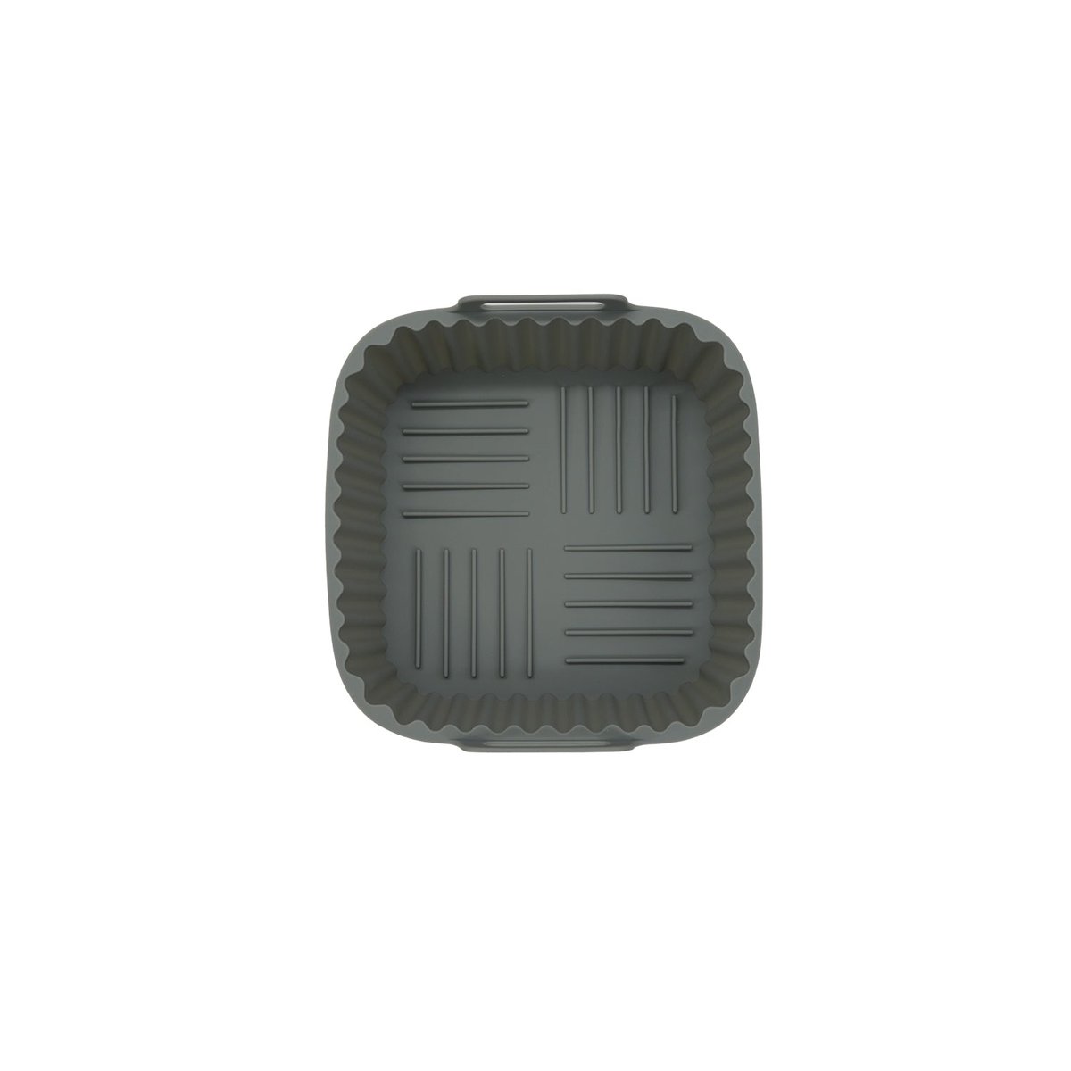 Moule pour air fryer carré en silicone gris, FACKELMANN