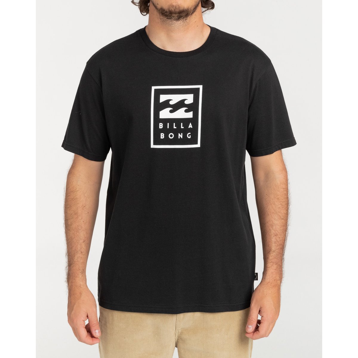 T shirt manches courtes UNITY STACKED noir black, BILLABONG