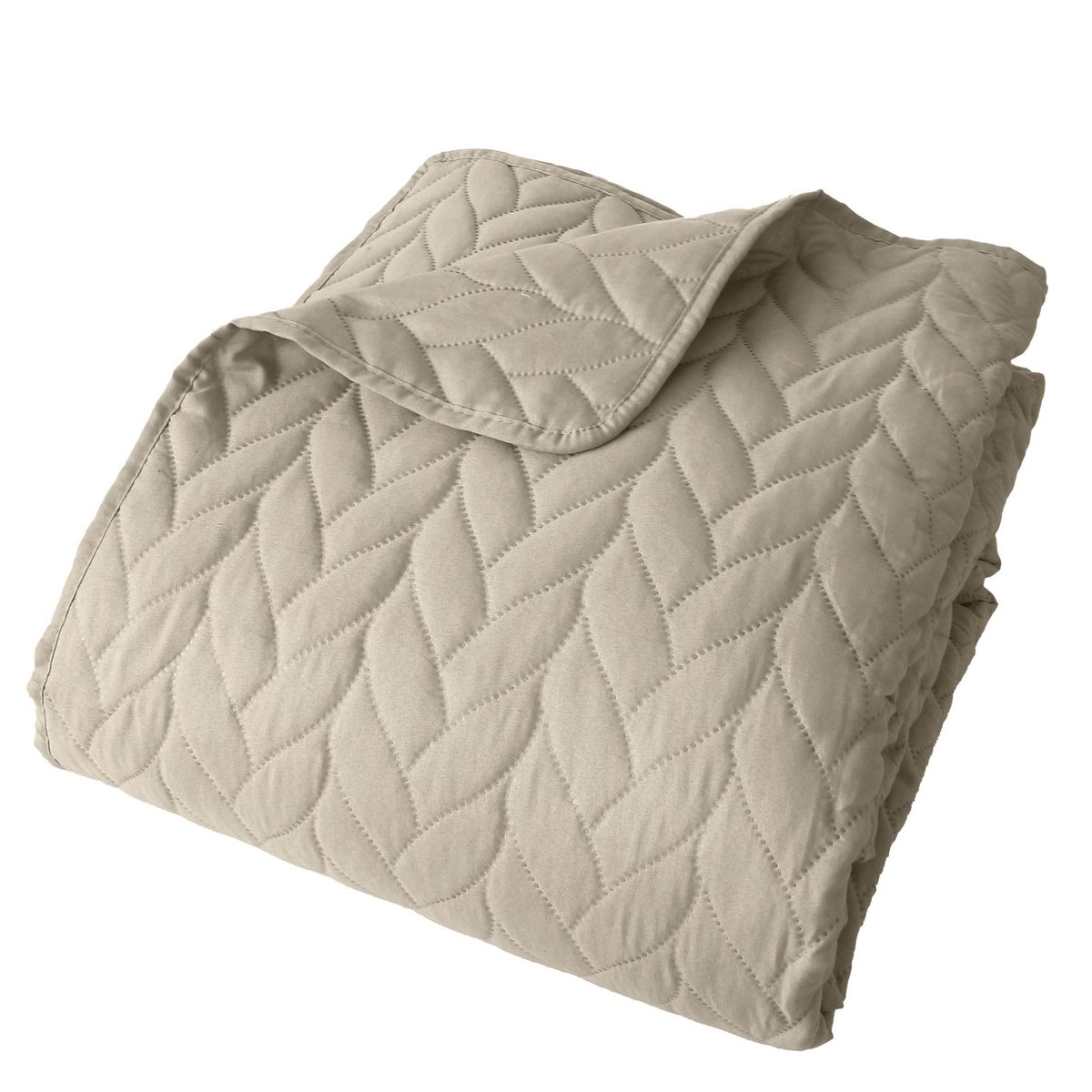 Couvre lit en microfibre dessin par ultrason naturel, HOME MAISON