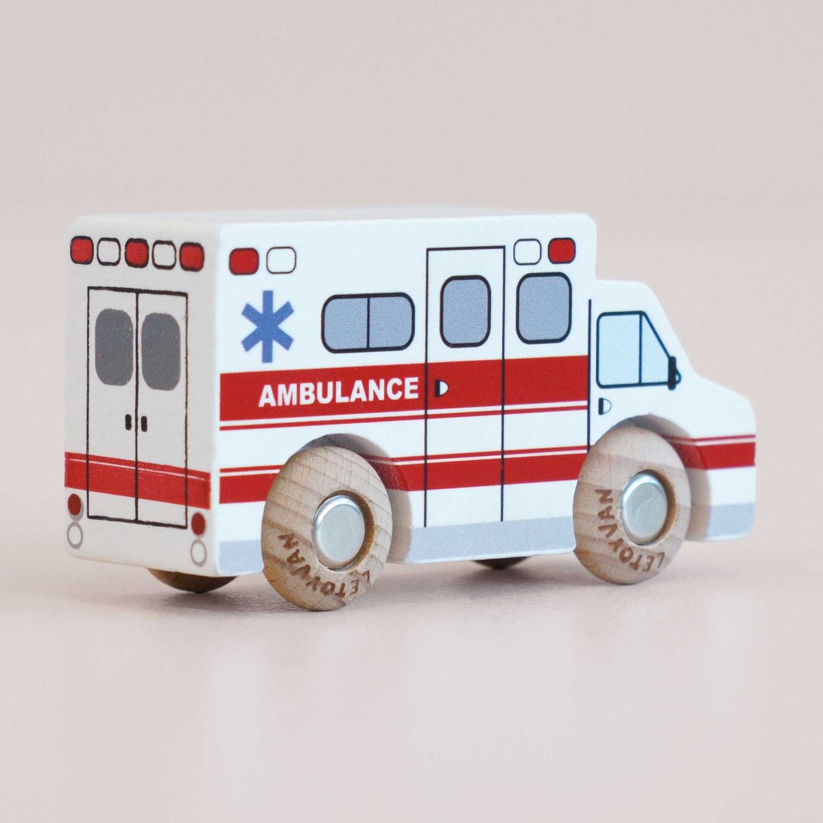 Camion Ambulance Lance No 43 blanc, LE TOY VAN