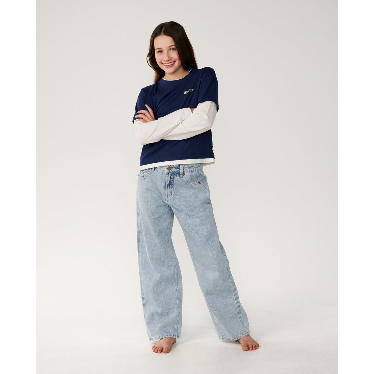 T-shirt enfant à manches longues RETRO Rama navy, RIP CURL