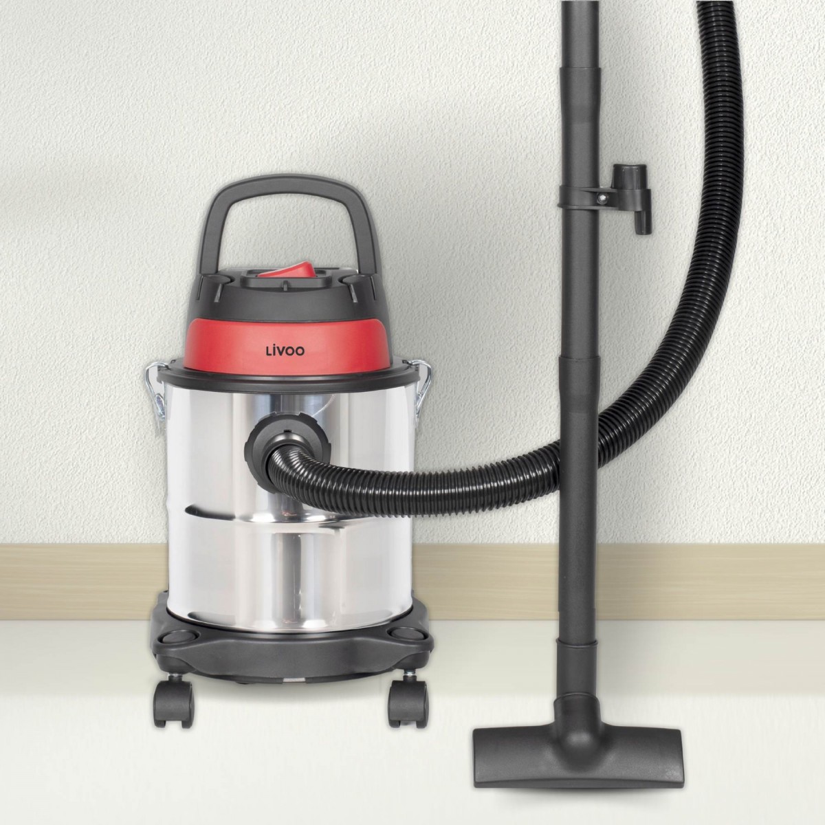 Aspirateur eau et poussière couleur unique, LIVOO