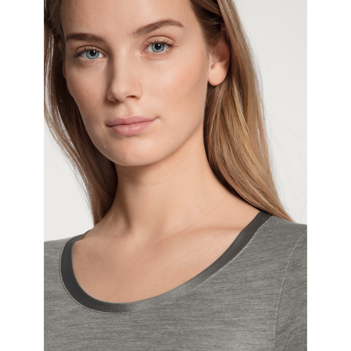 T-shirt à manches longues manches longues Laine TRUE CONFIDENCE platin melé_, CALIDA