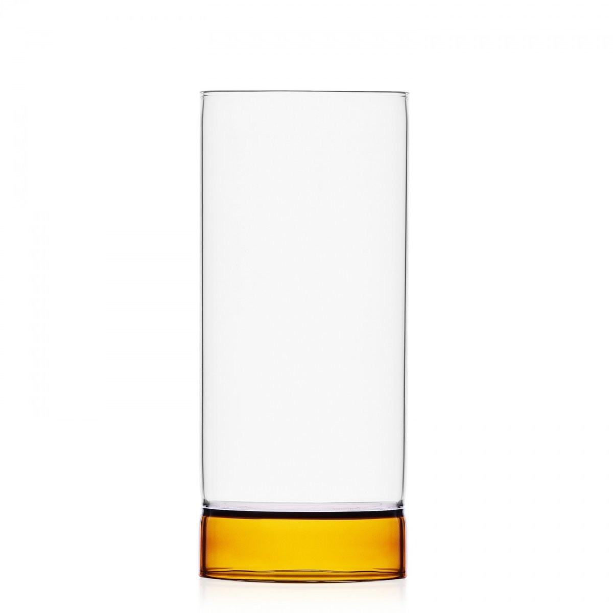 Verre Bamboo Grove h 16 cm ambre/transparent, ICHENDORF