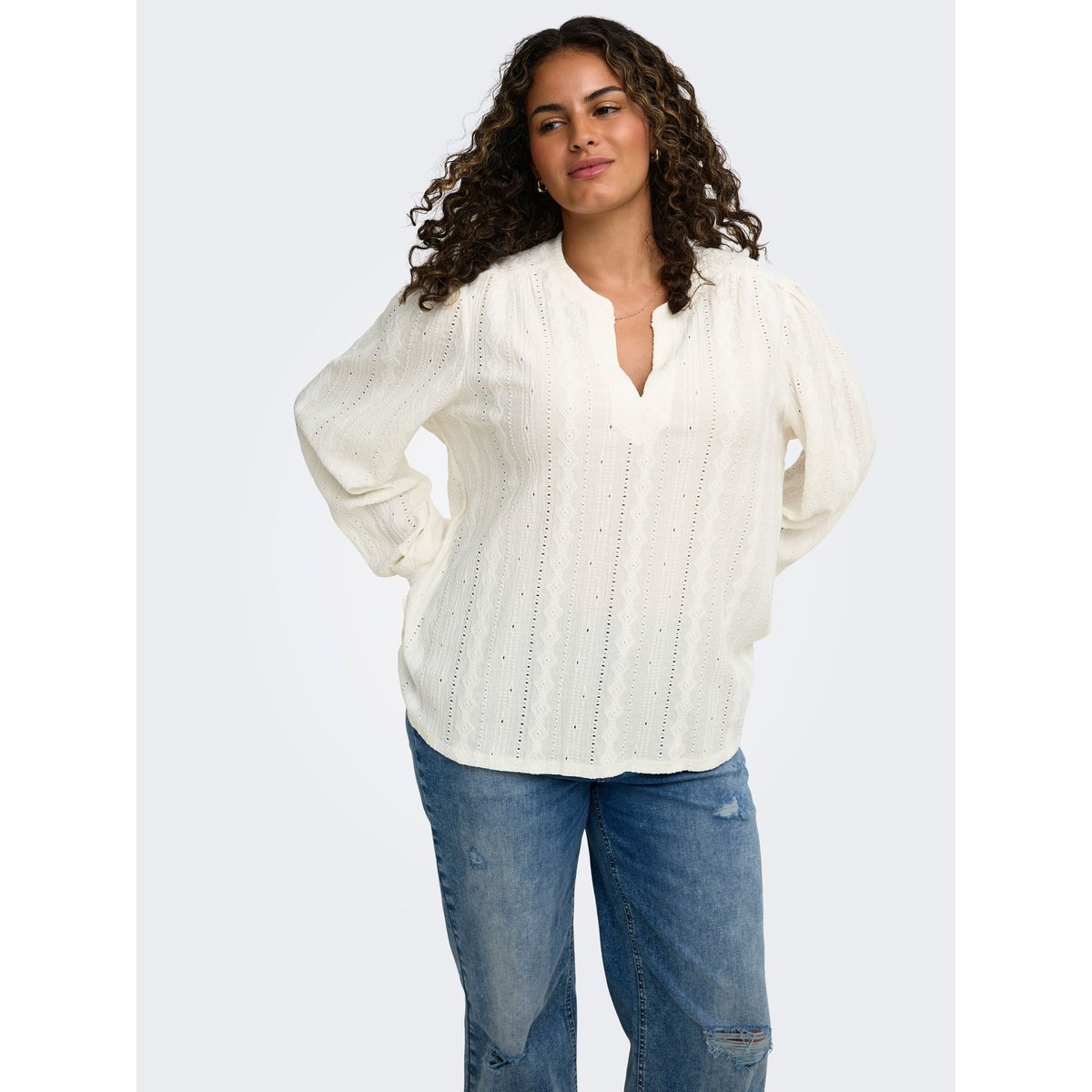 Blouse cloud dancer, ONLY CARMAKOMA