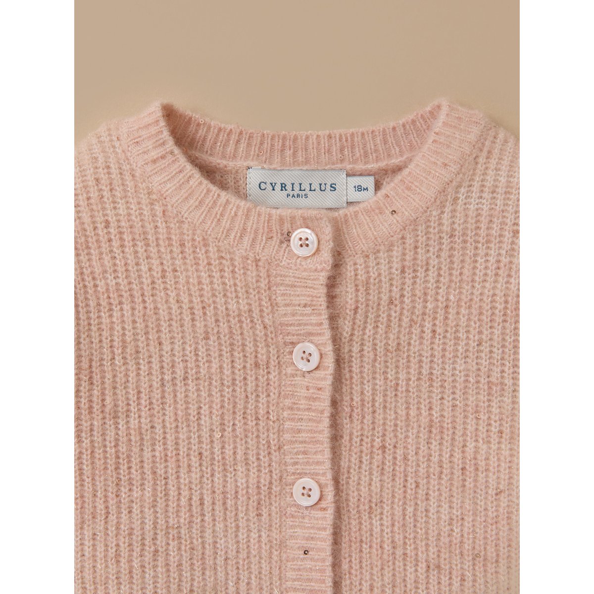 Gilet rose poudre, CYRILLUS
