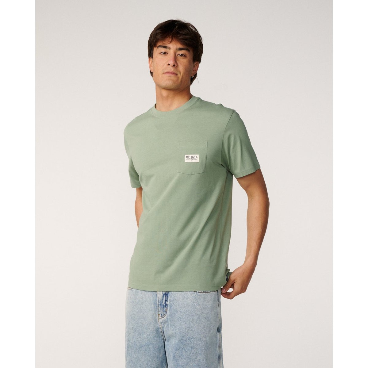 T-shirt relax Pacific Rinse POCKET sauge, RIP CURL