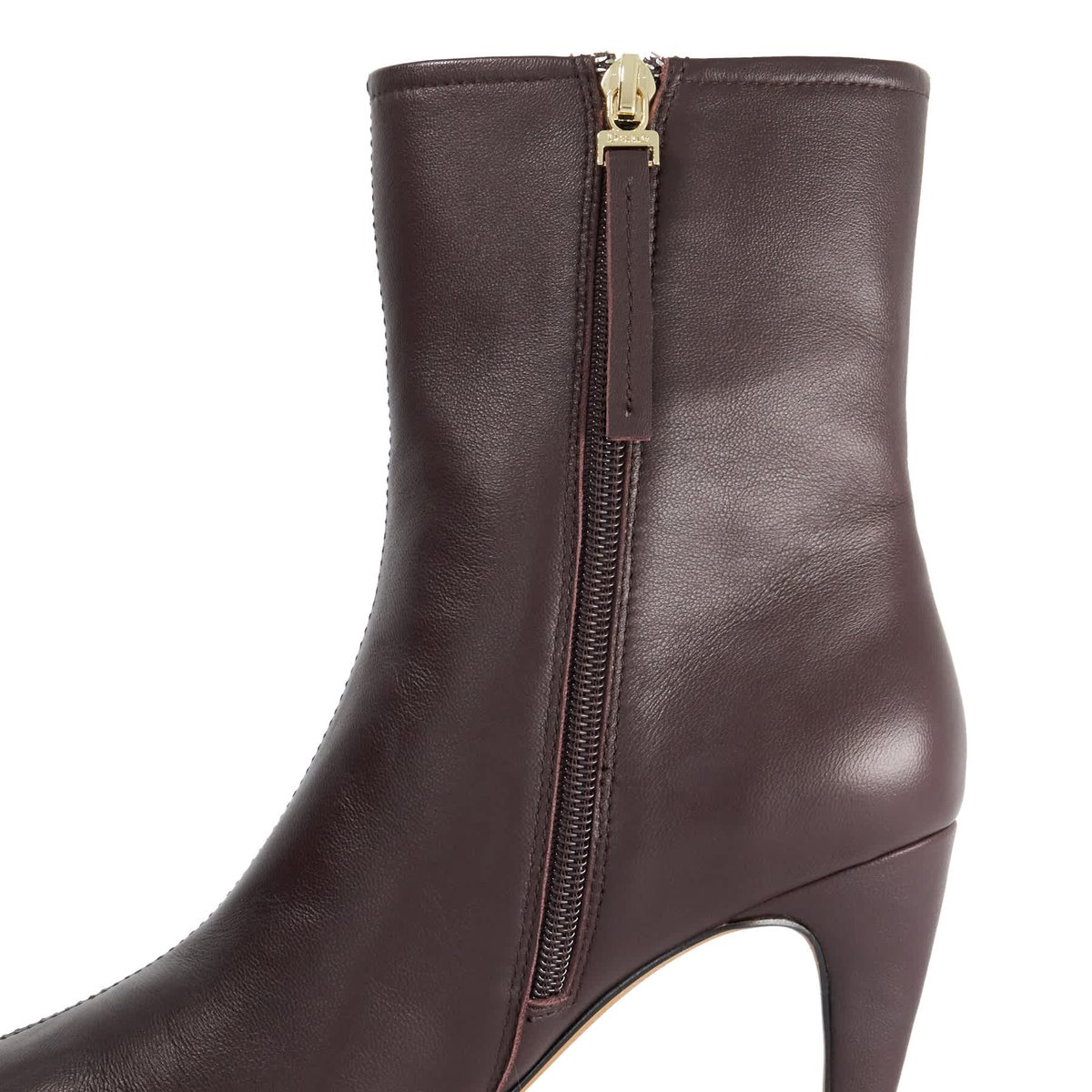 Bottines à talons en cuir - OVERT burgundy-leather, DUNE LONDON