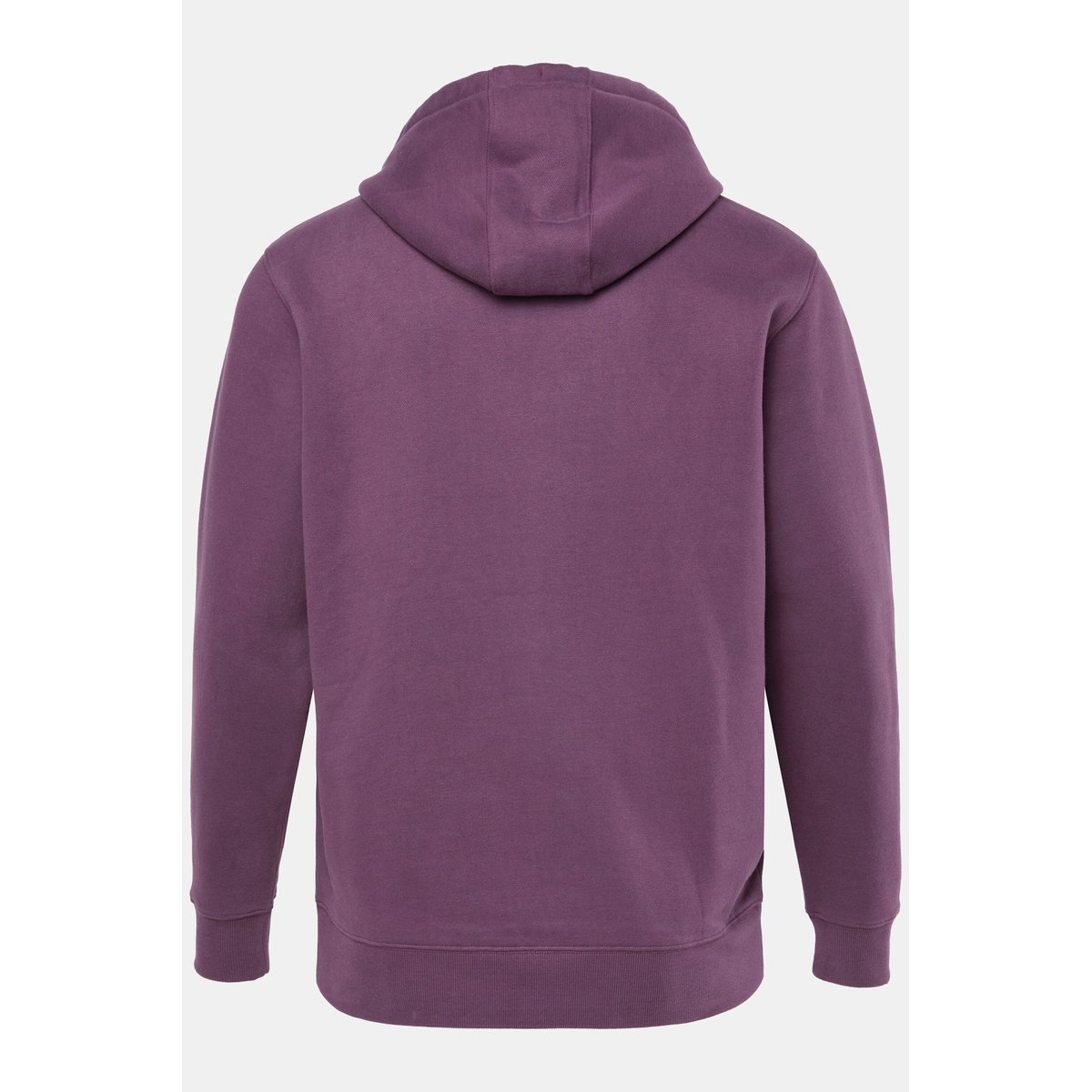 Sweat à capuche avec imprimé sur la poitrine violet foncé, JP1880