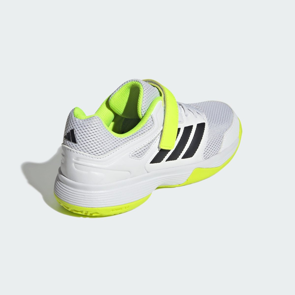 Baskets SPEEDCOURT VELCRO cloud white / core black / lucid lemon, adidas Performance