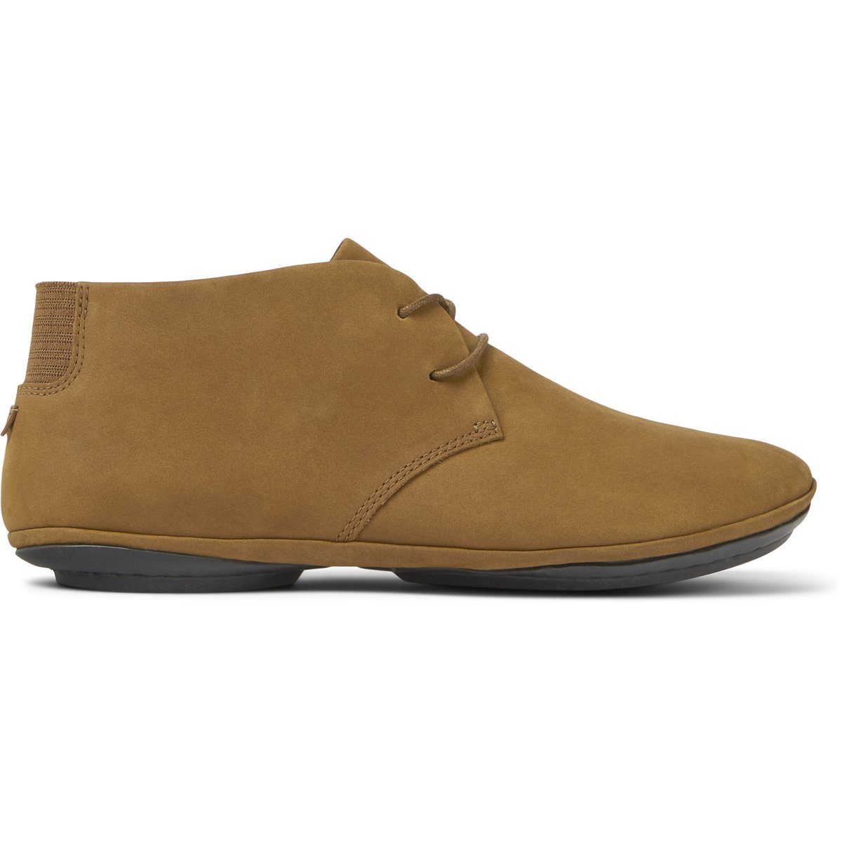 Bottines Right Nina Cuir marron foncé, CAMPER