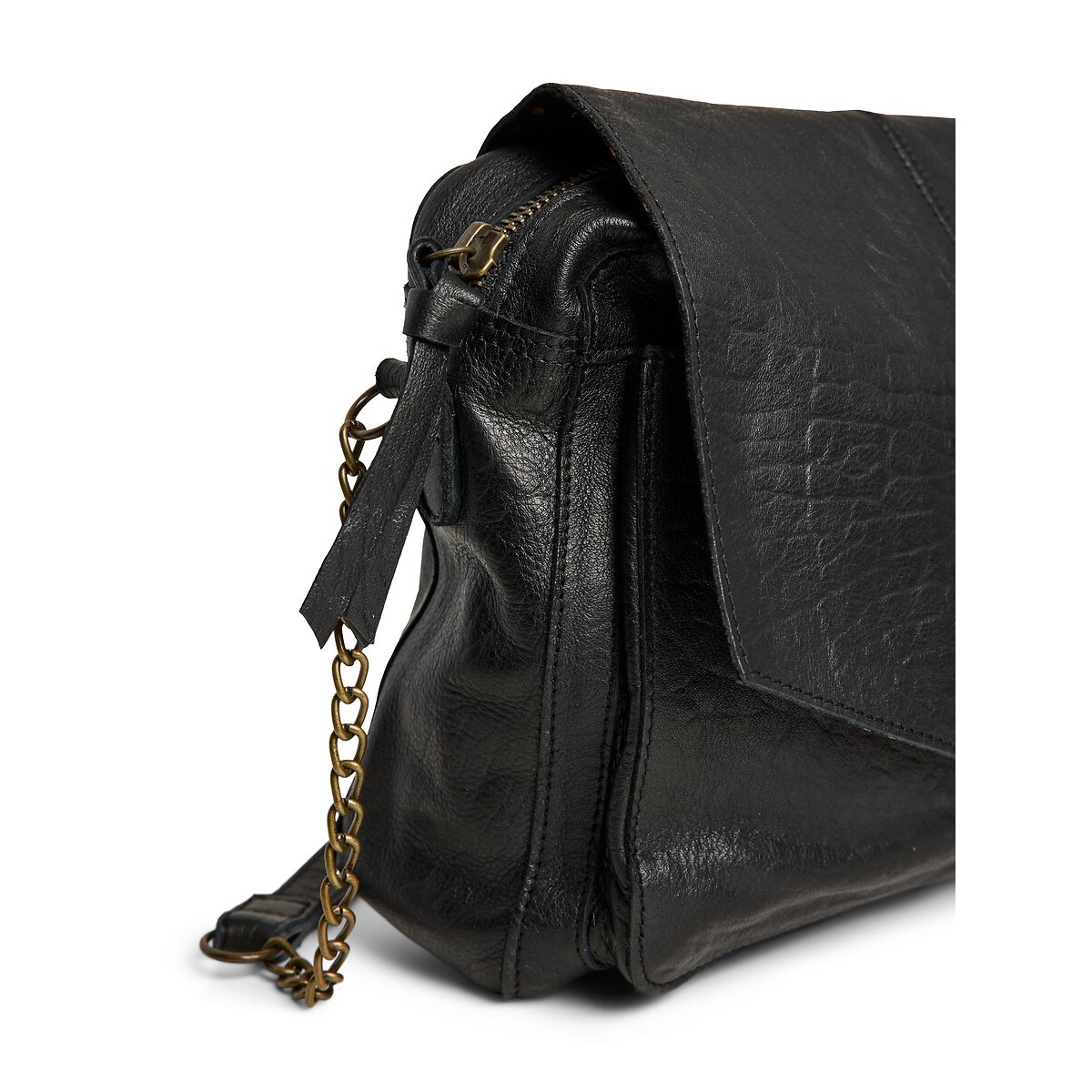 Sac à main en cuir, Selva noir, PIECES