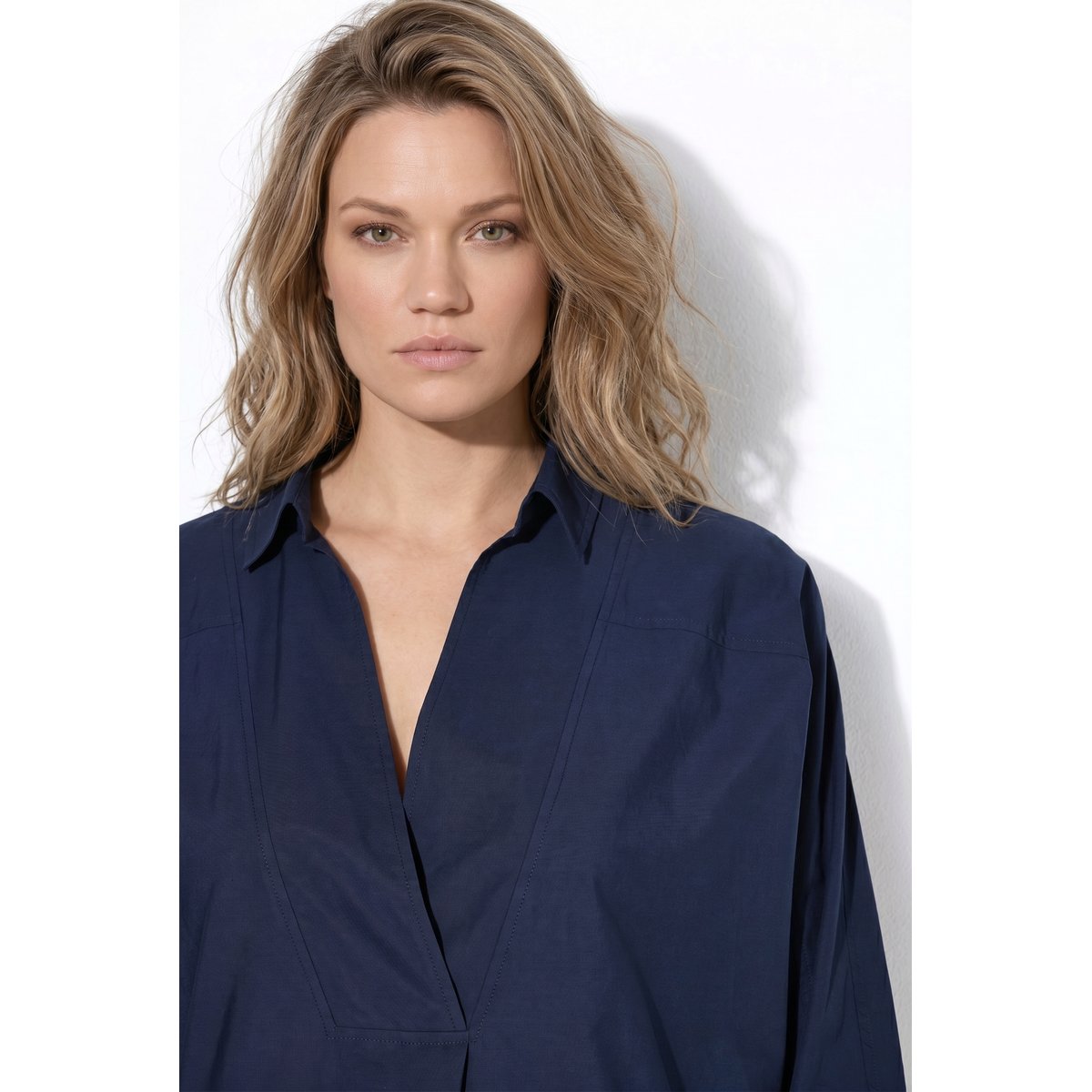 Chemisier en coton bio marine, ULLA POPKEN