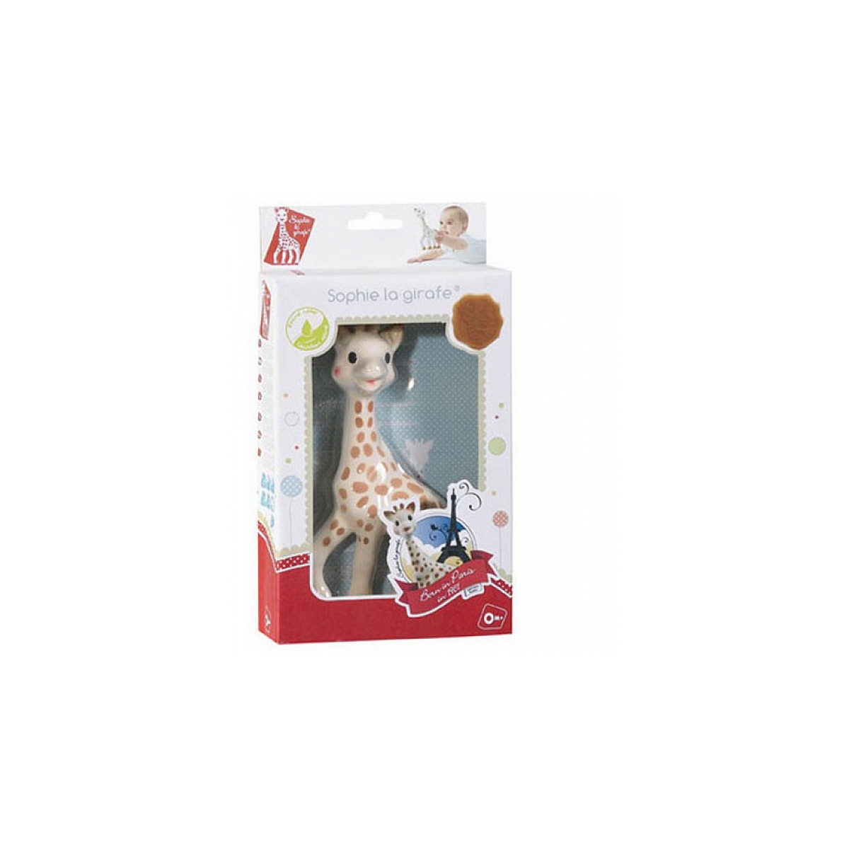 Sophie la girafe en boîte cadeau beige, VULLI