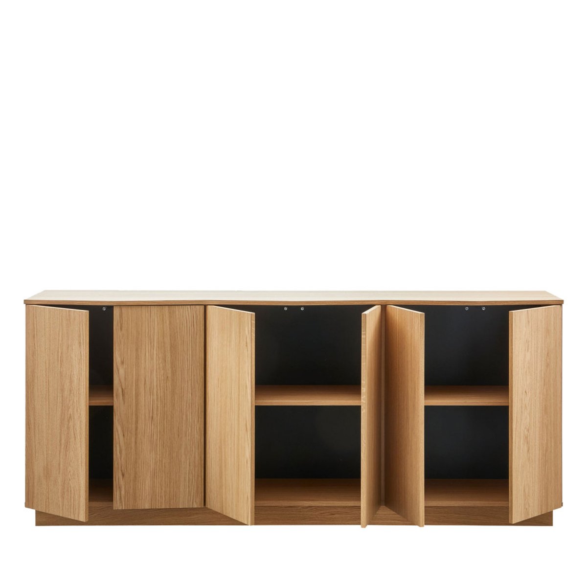 Buffet 6 portes en bois L200cm- ZUMA bois clair, WOOOD
