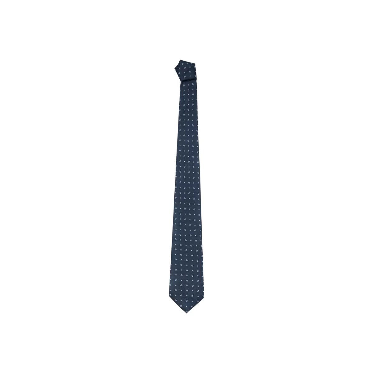 Cravate 100 % soie imprimé bleu marine, MANGO MAN