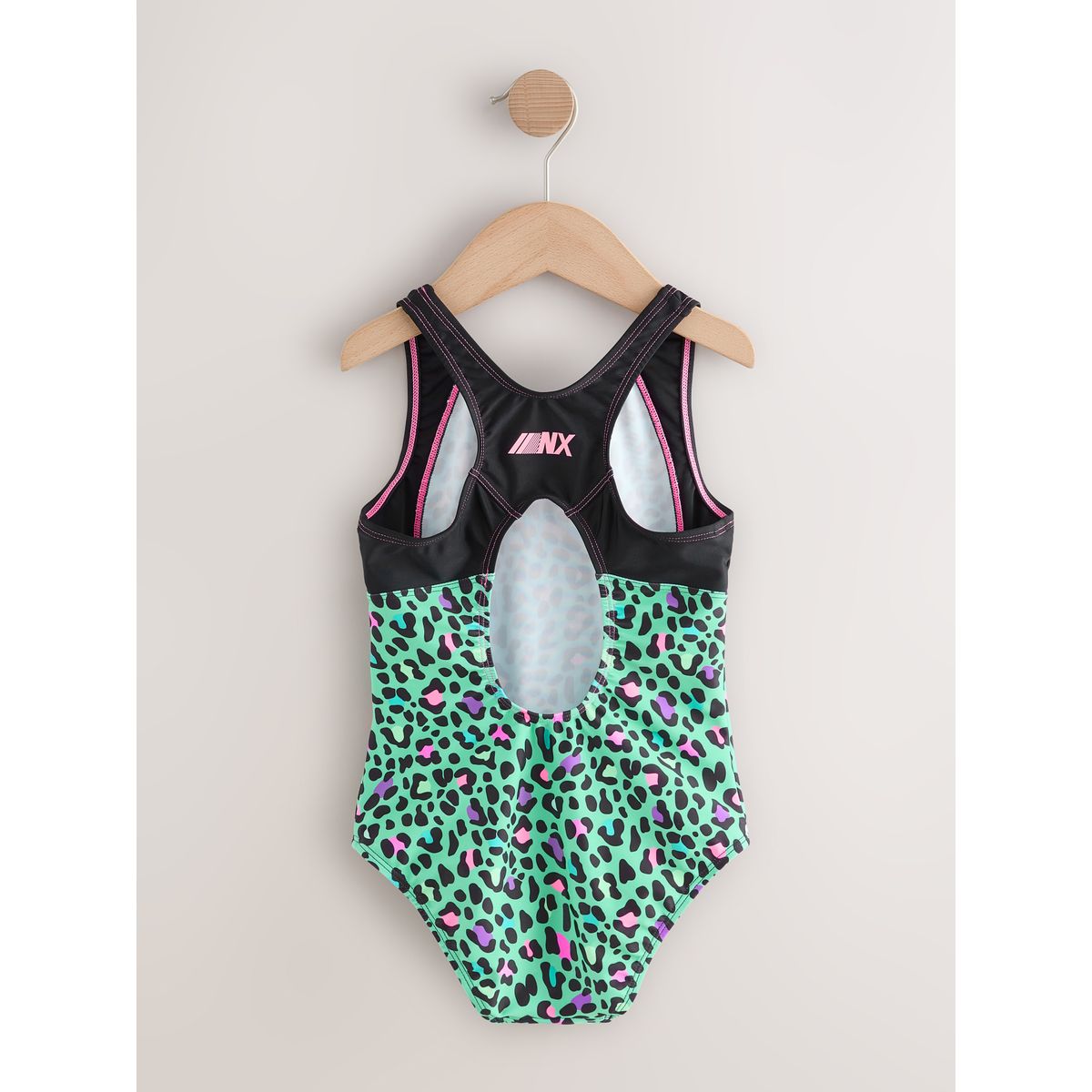 Maillot de bain sport à dos nu animal bleu turquoise, NEXT