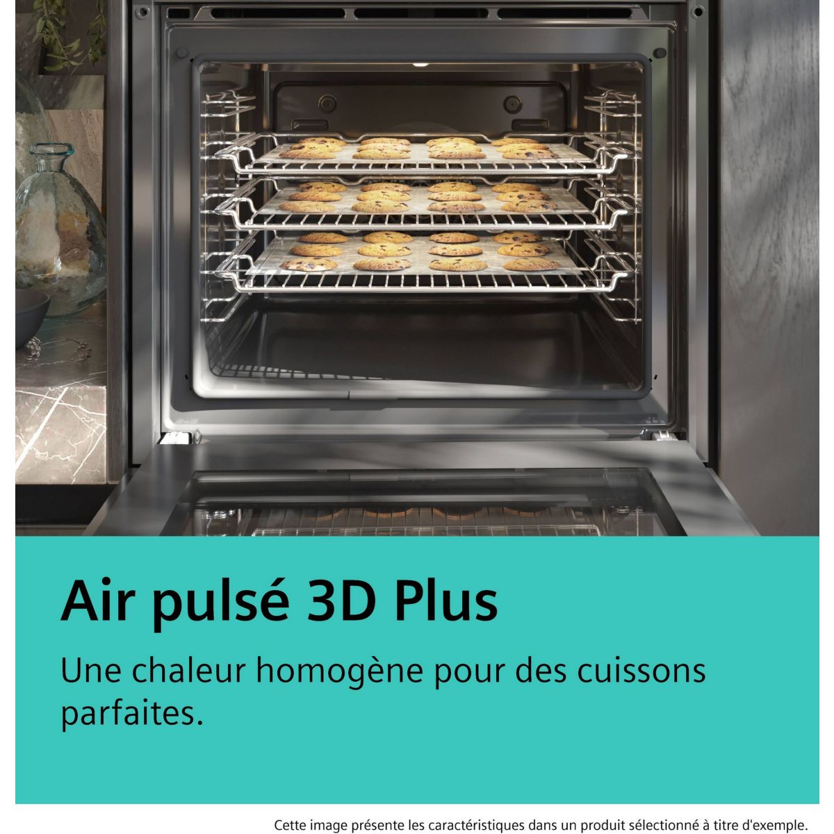 Four encastrable HB554AER3F iQ300 - Catalyse EcoClean, Chaleur Tournante 3D, Rails Télescopiques inox, SIEMENS
