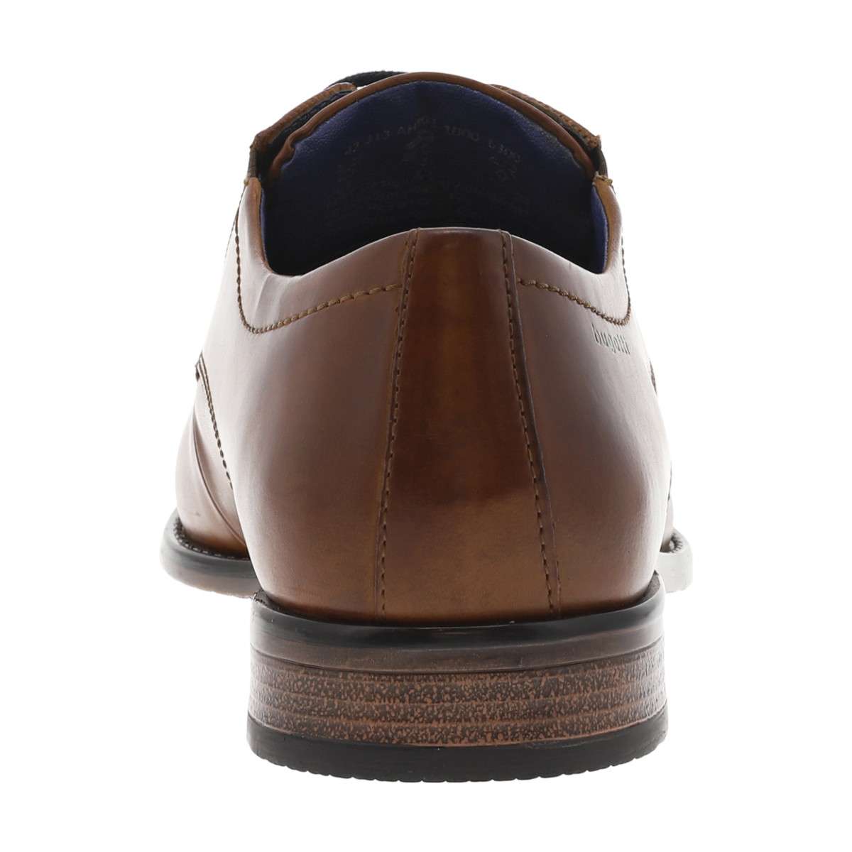 Derbies cuir talon plat marron, BUGATTI