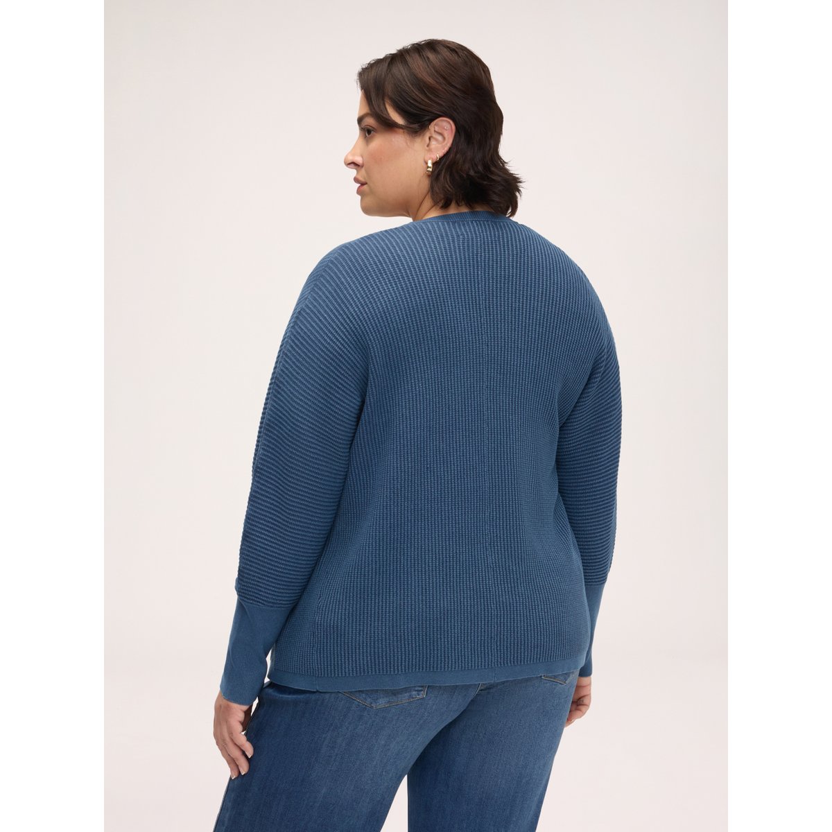 Cardigan effet denim bleu, FIORELLA RUBINO