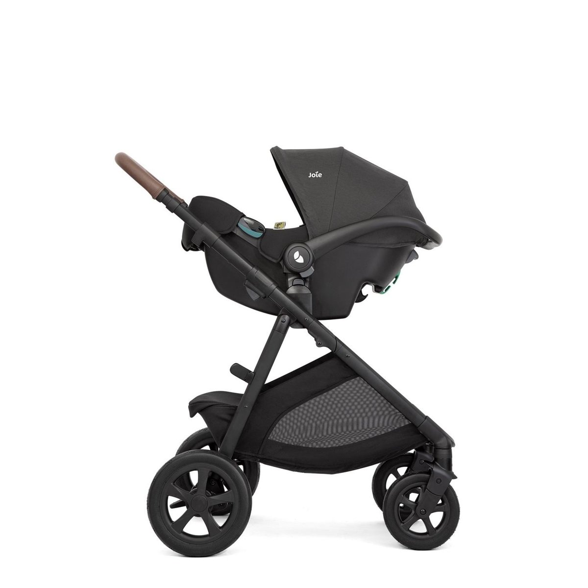 Poussette duo Alore Shale + siège auto i-Snug 2 Shale - Joie couleur unique, JOIE