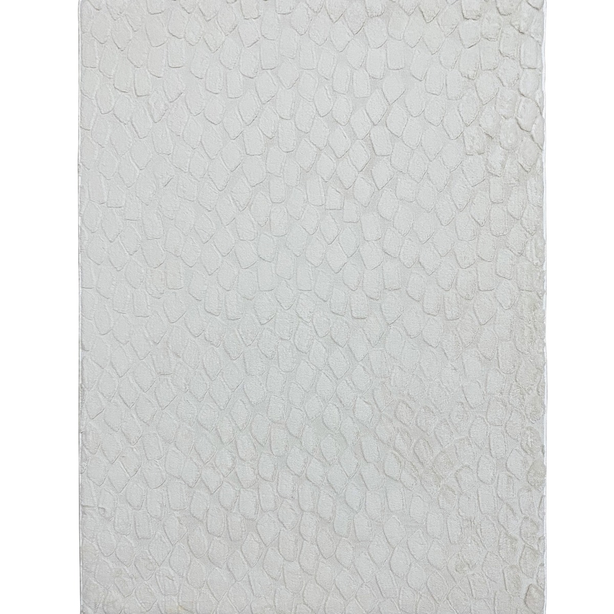 Tapis à relief  extra-doux SEVENTY blanc, touch, THE DECO FACTORY