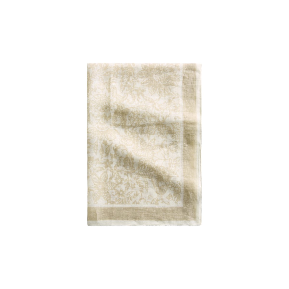 Foulard en lin avec un bord à franges doux beige, MARC O'POLO