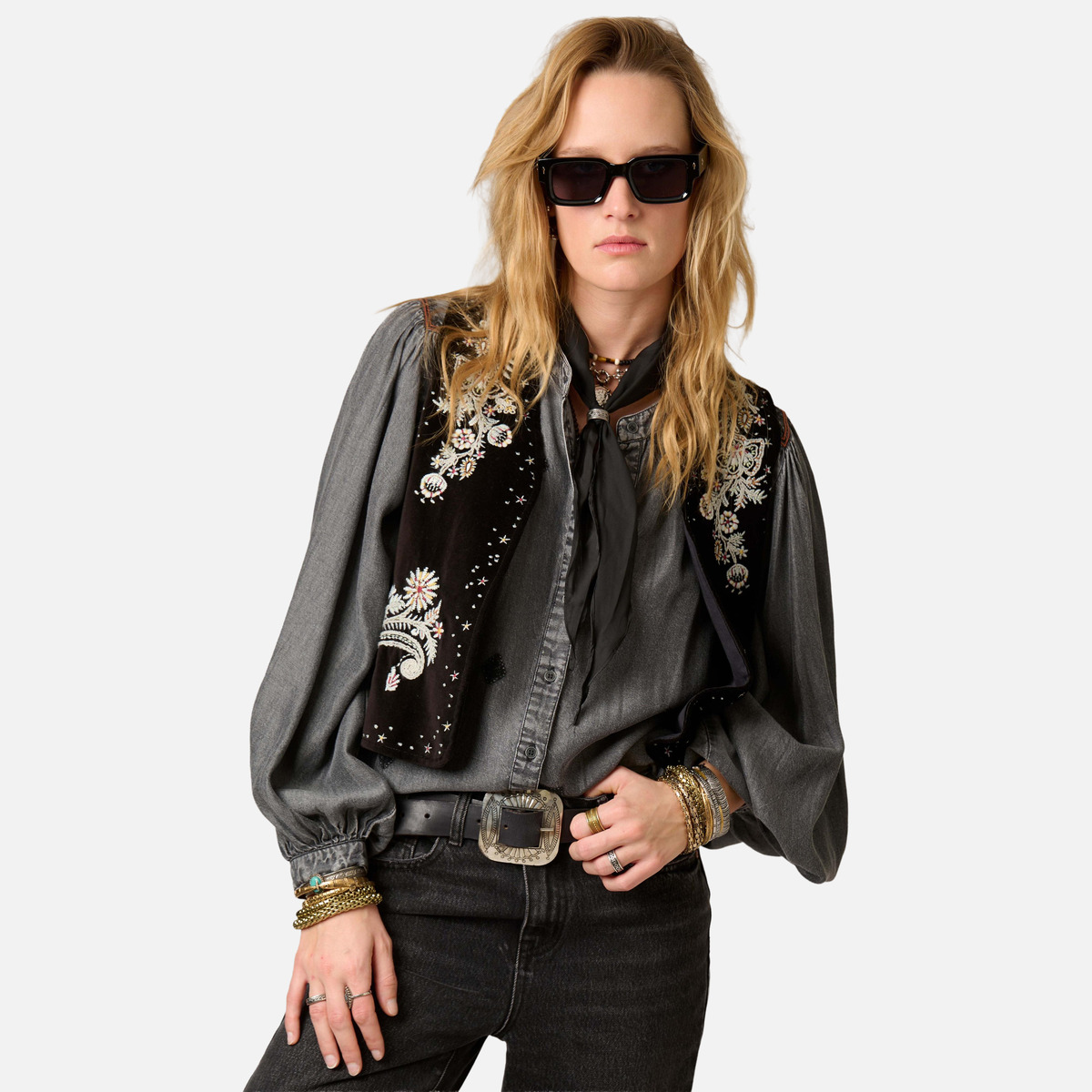 Gilet GOUMI black, MKT STUDIO