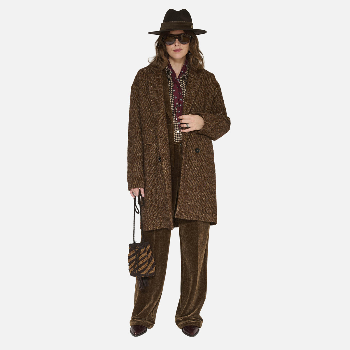 Manteau MAYTE 27w brown, MKT STUDIO