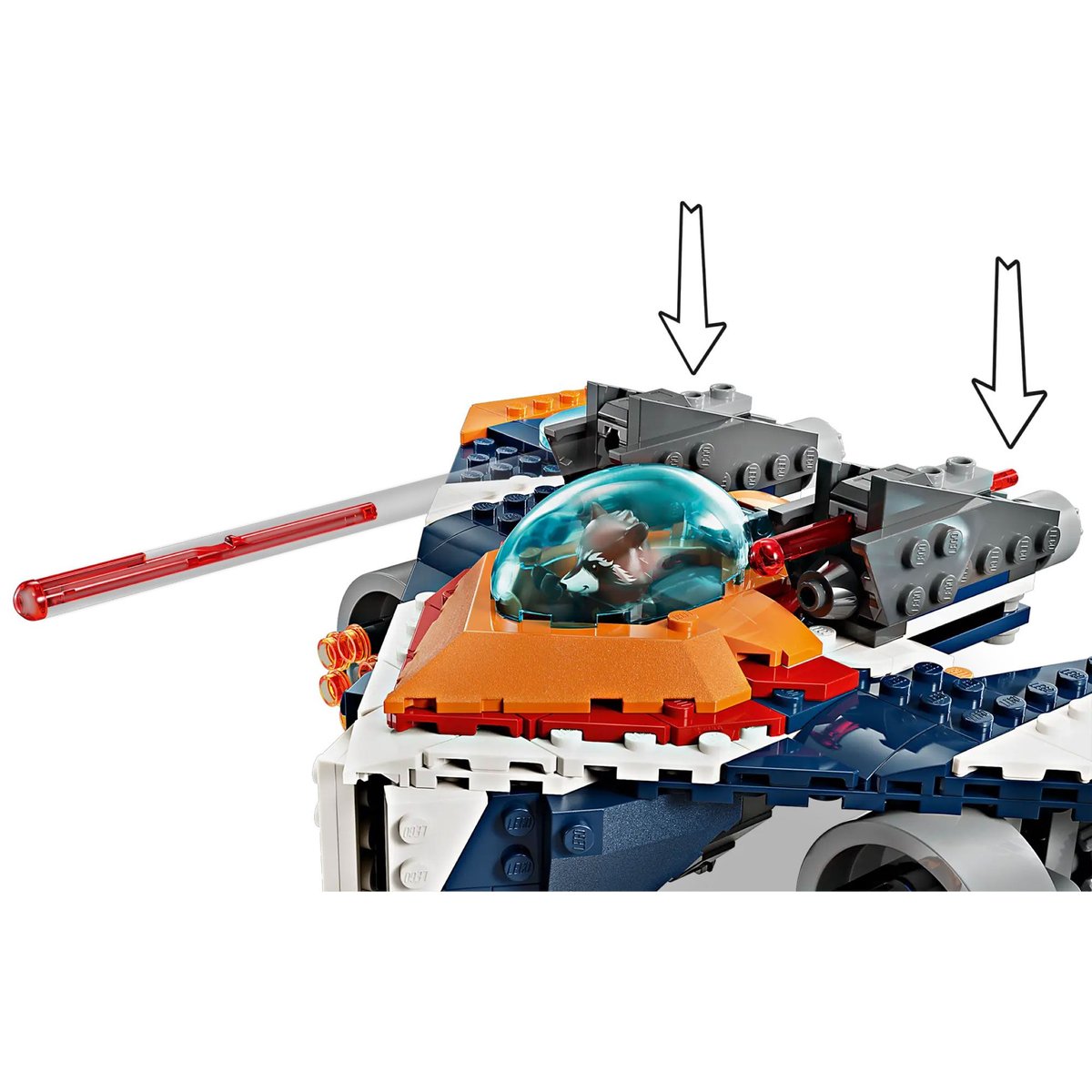 LEGO Marvel - Vaisseau Spatial Rocket contre Ronan - Aventure Galactique 76278 multicolore, LEGO