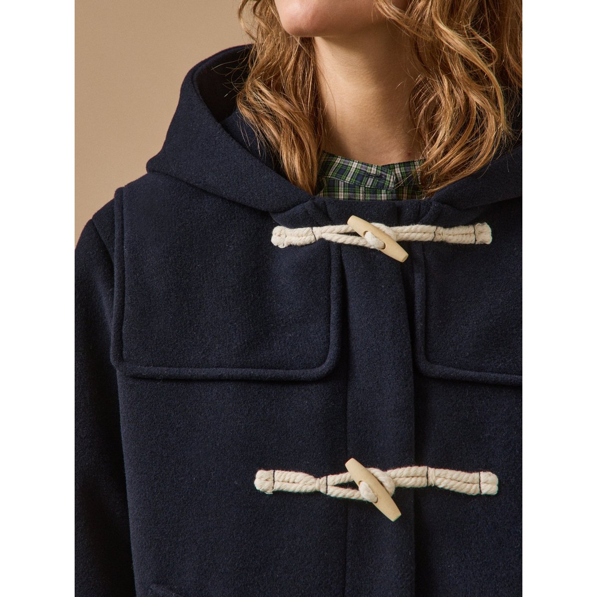 Caban court lainage marine, CYRILLUS