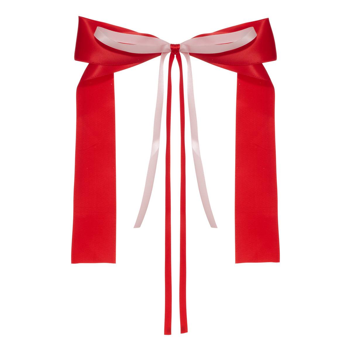 NOEUD SATIN DOUBLE 19X30 RG/RS rouge, ATMOSPHERA