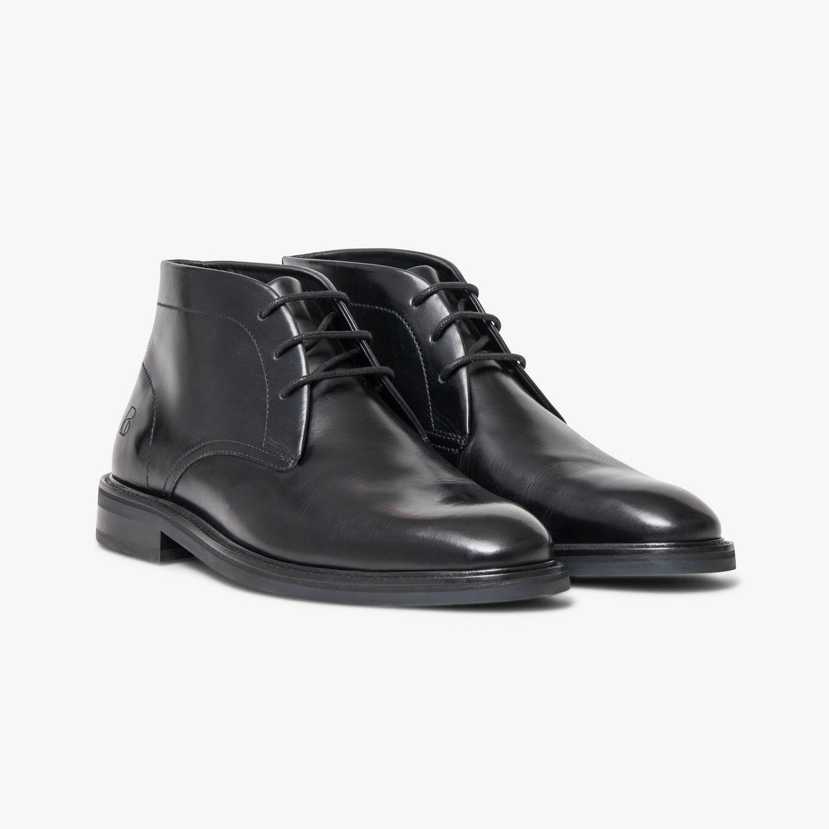 Boots en cuir TIM noir, BOCAGE