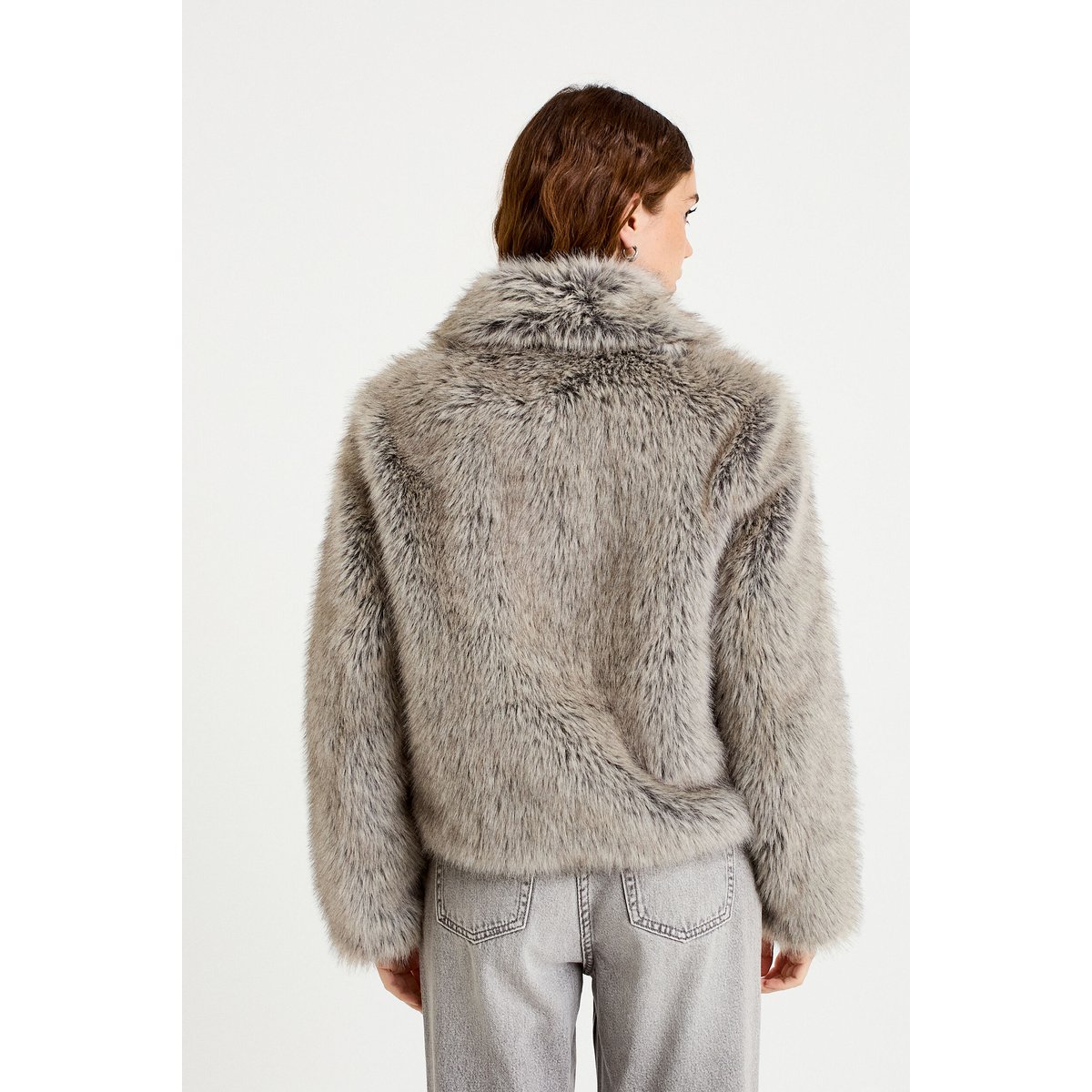 Veste courte gris clair, CACHE CACHE