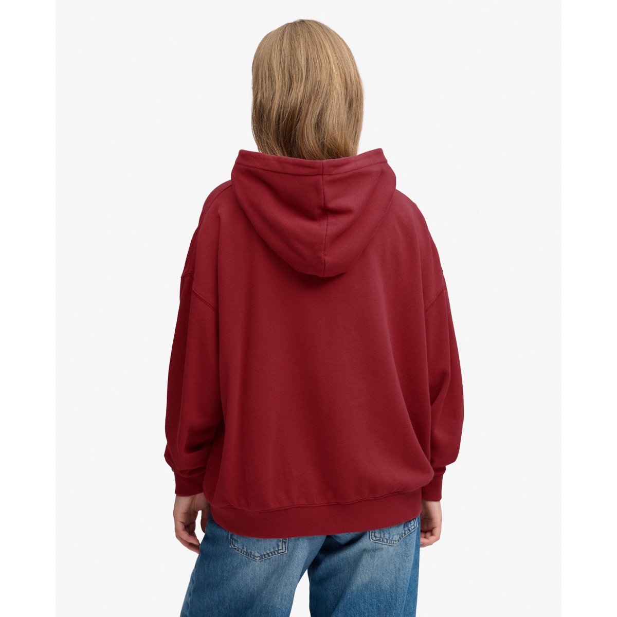 Sweat à capuche Athletic Essentials Décontracté rouge bordeaux, SUPERDRY