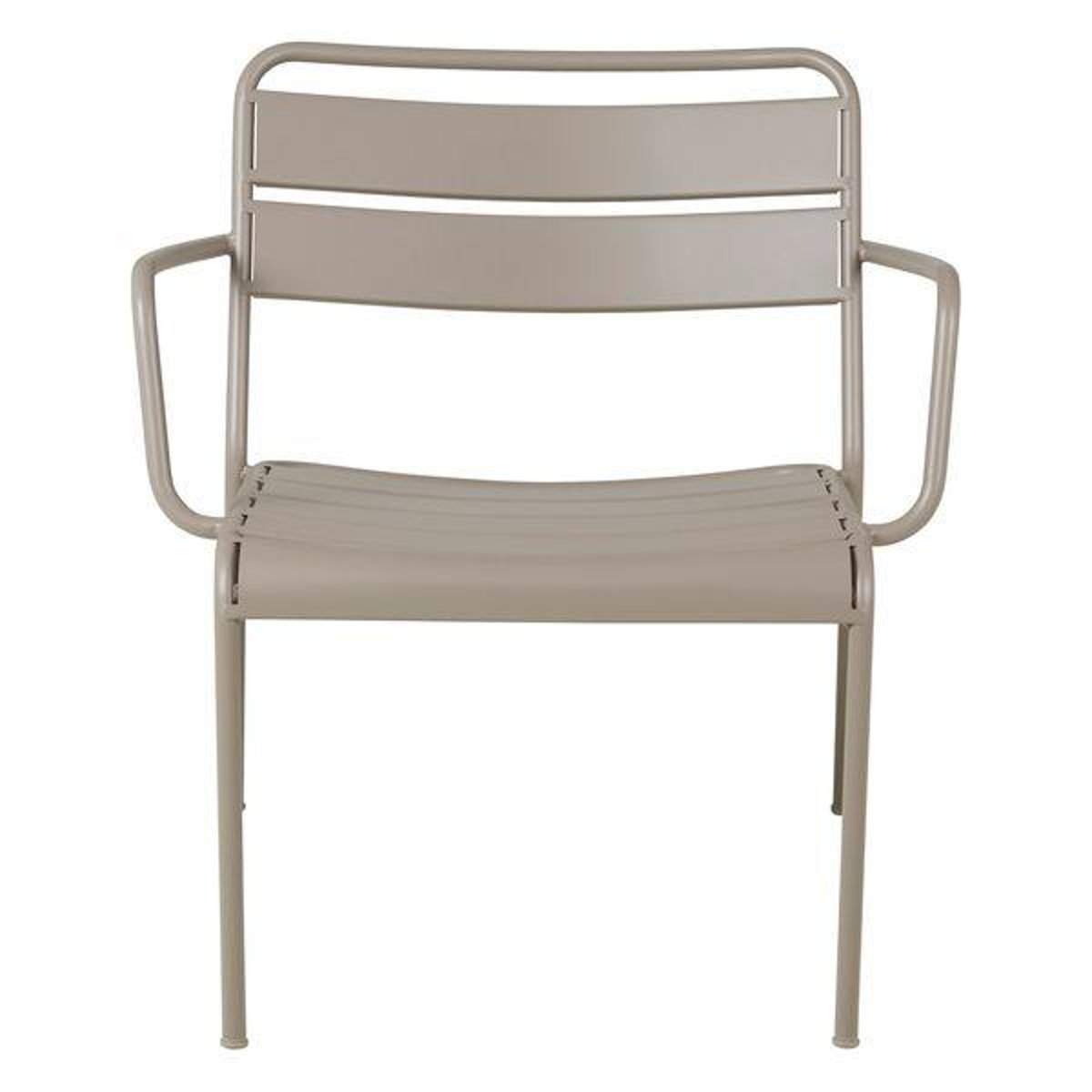 Fauteuil lounge outdoor métal taupe, ZAGO