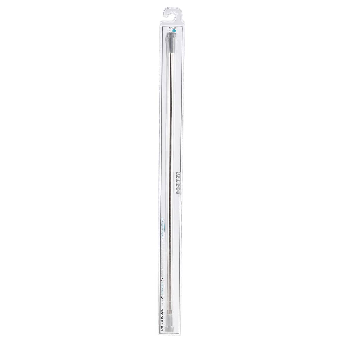 Tringle de douche extensible en acier inoxydable gris, 5FIVE SIMPLY SMART