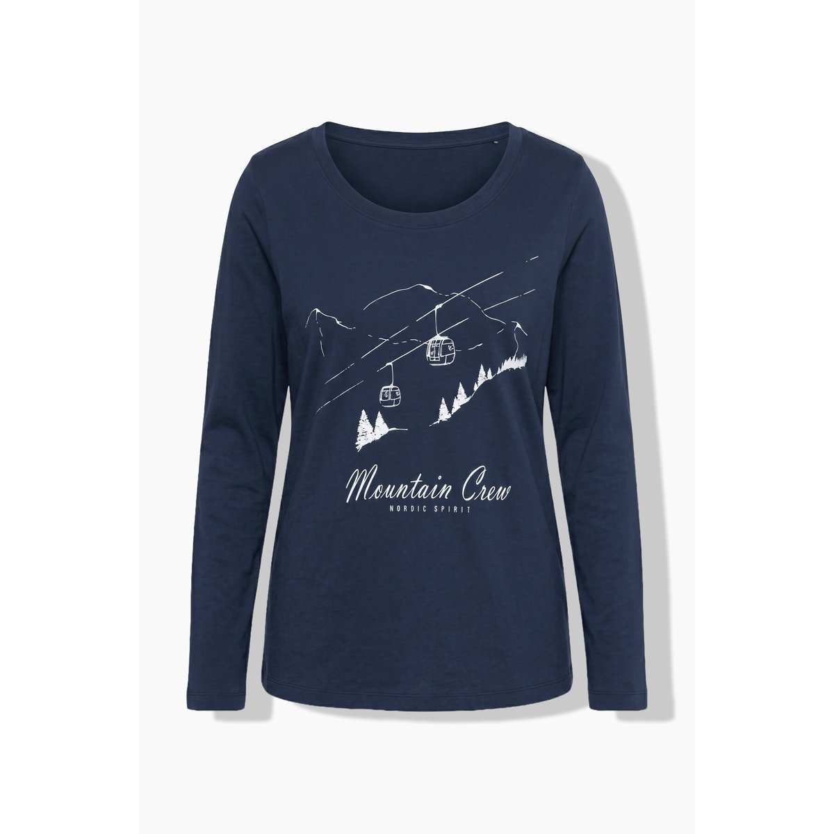 T-shirt motif montagne, coupe Classic Fit marine, ULLA POPKEN