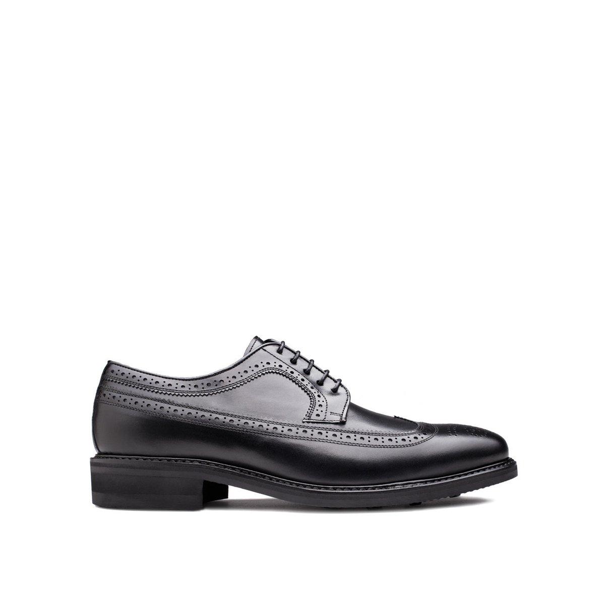 Derby cuir BARTON noir, FINSBURY