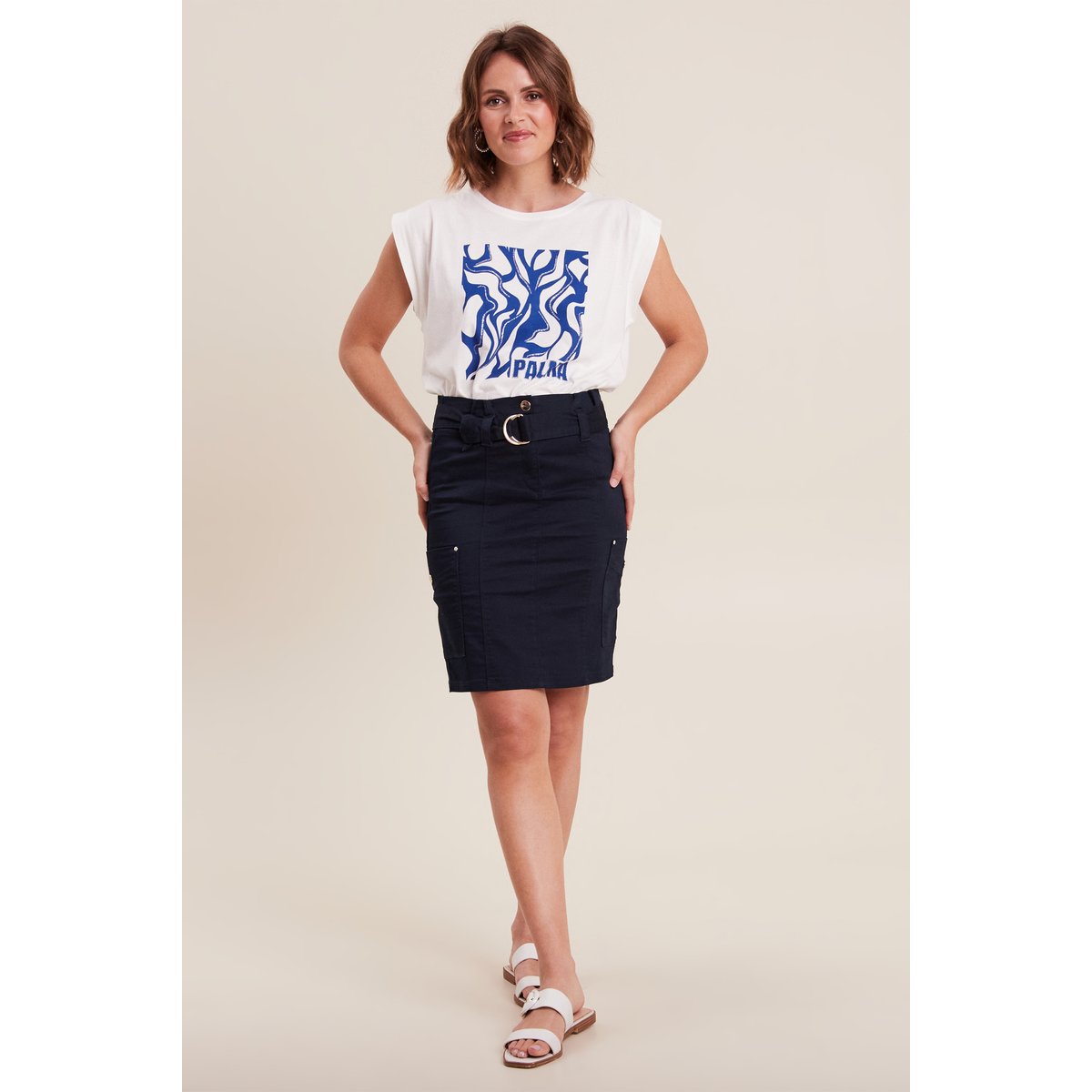 T-shirt manches courtes ecru, BREAL
