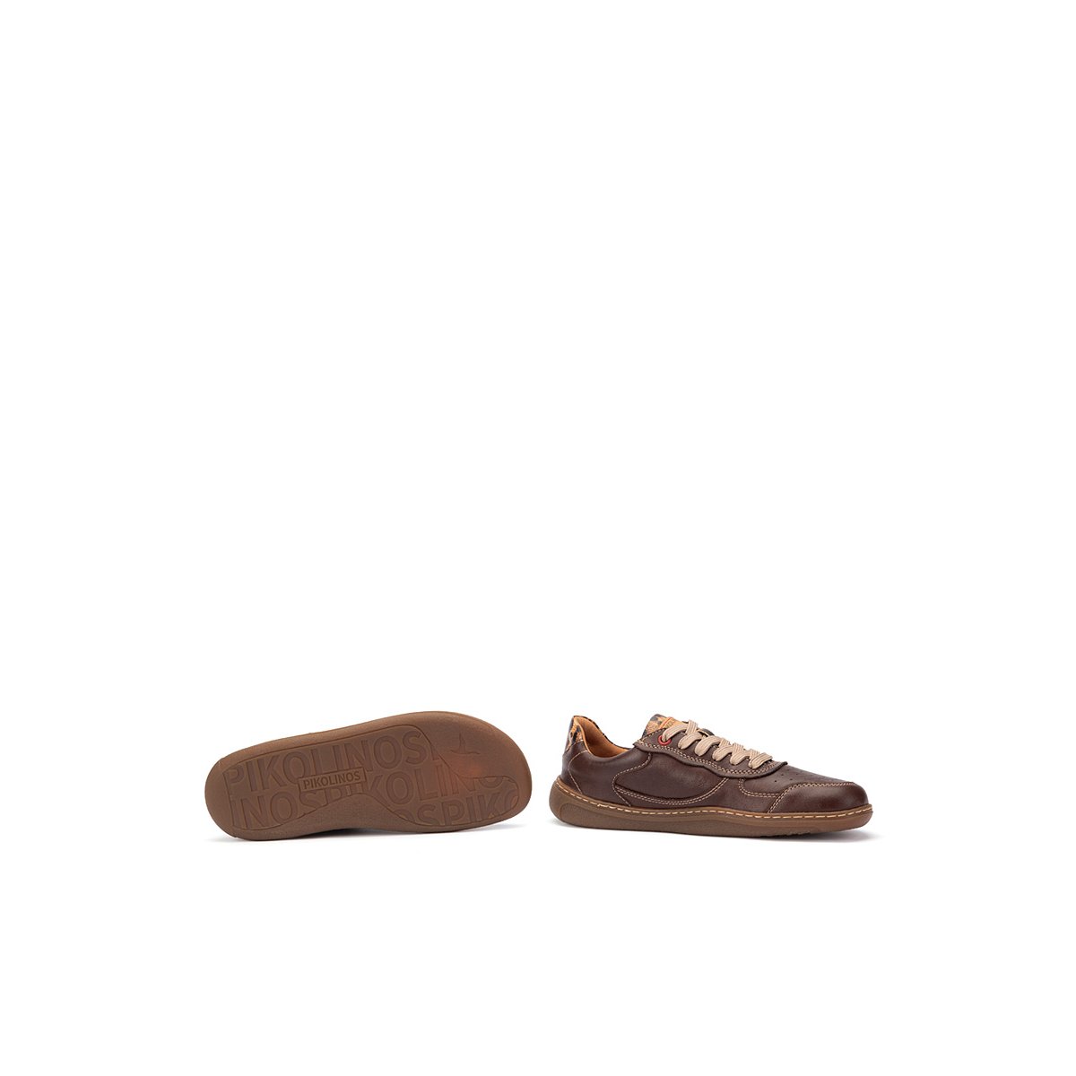 Baskets cuir Aranjuez Barefoot caoba, PIKOLINOS