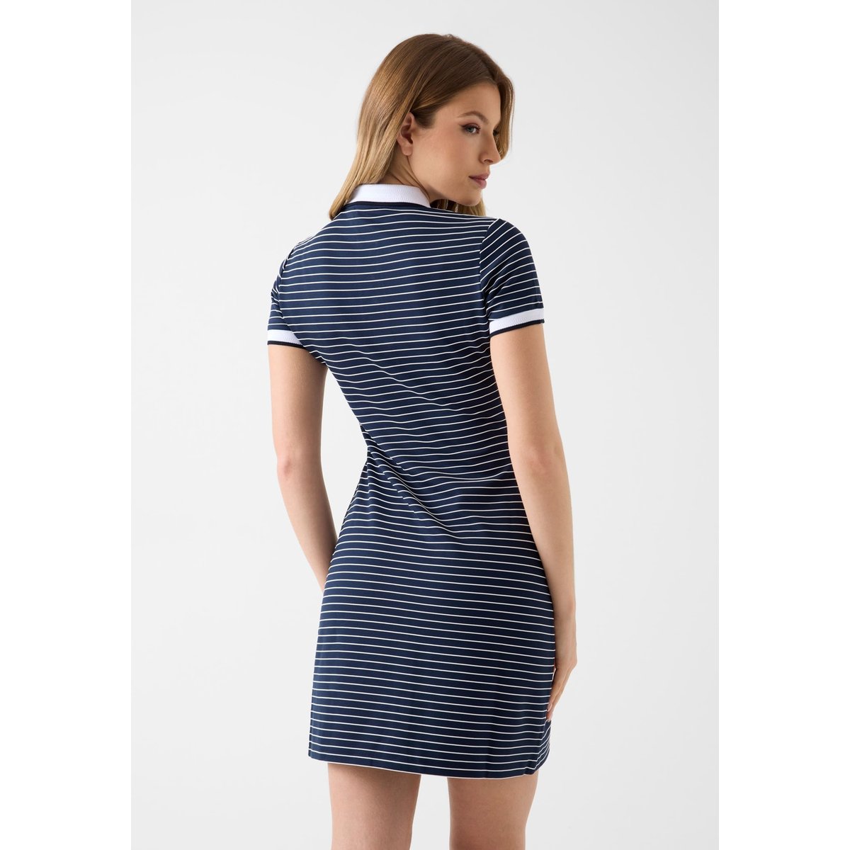 Polo Rayé Dress noir multi, GUESS