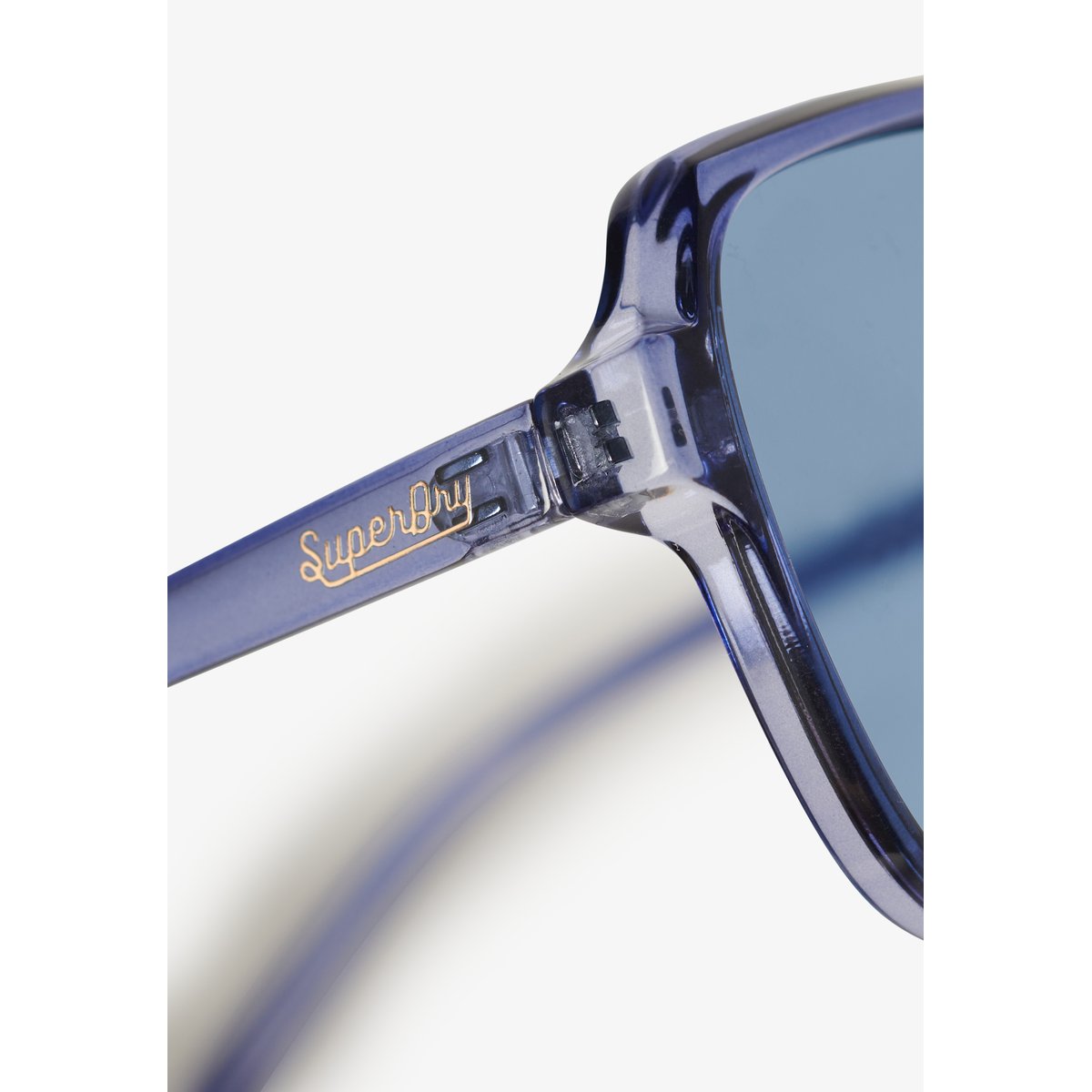 Lunettes de soleil carrées oversize bleu indigo/verres bleus, SUPERDRY
