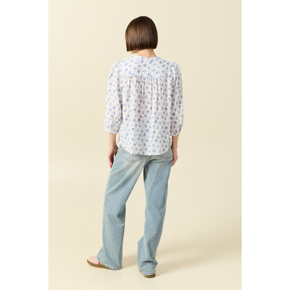 Chemise à manches longues bleu clair, BONOBO