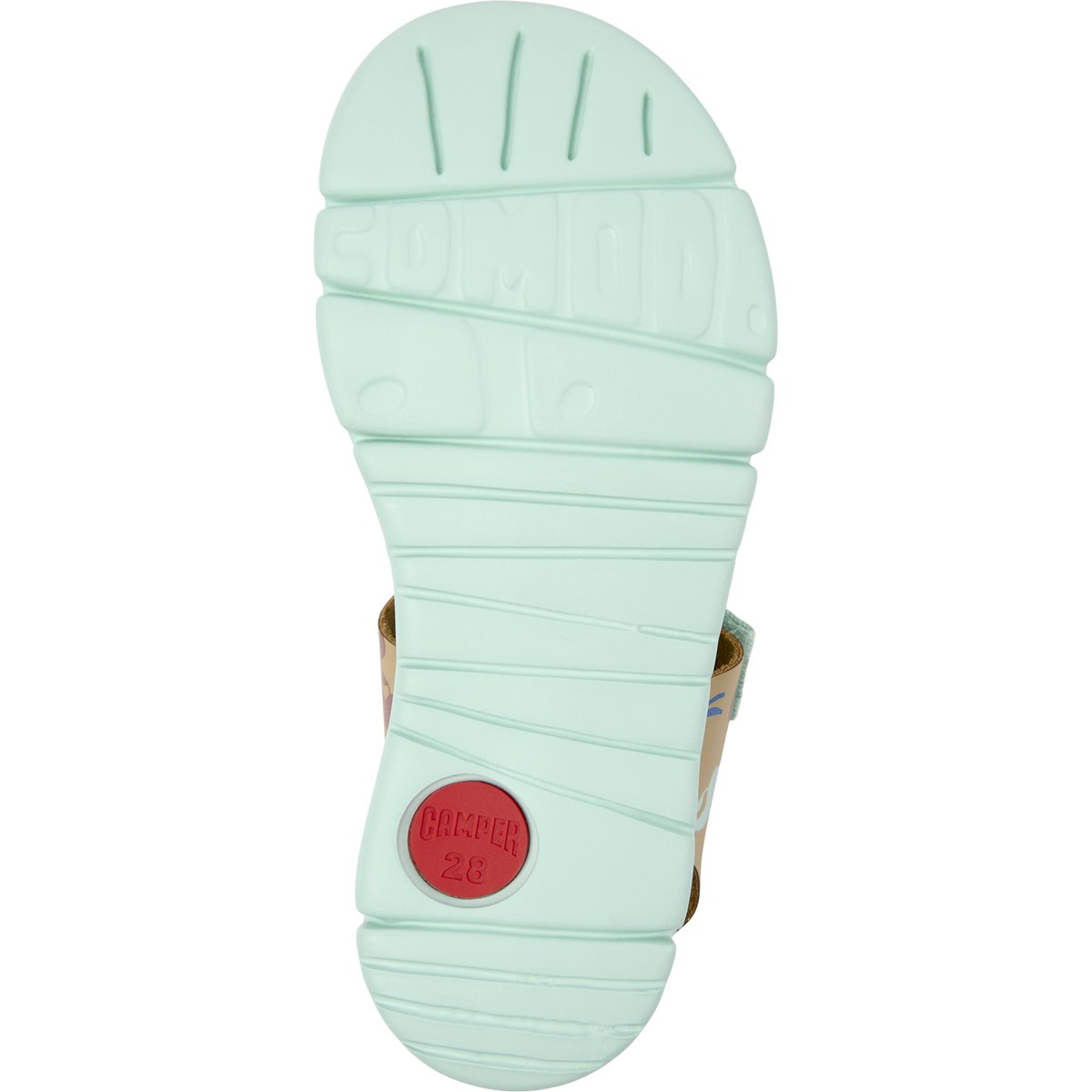 Sandales Oruga beige bleu, CAMPER