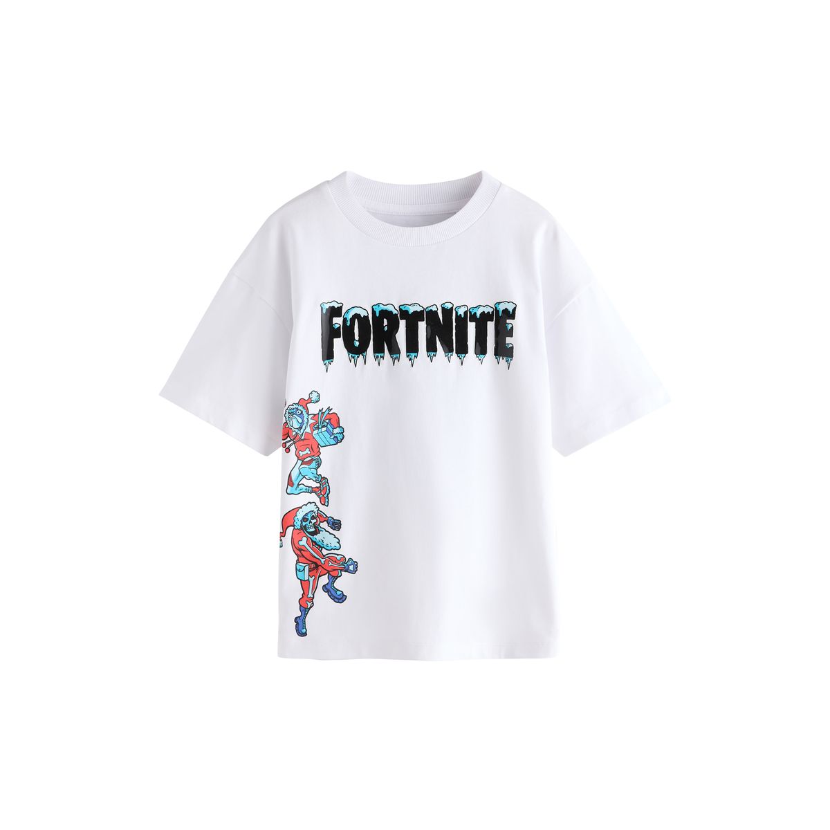 T-shirt à manches courtes noël fortnite blanc, NEXT