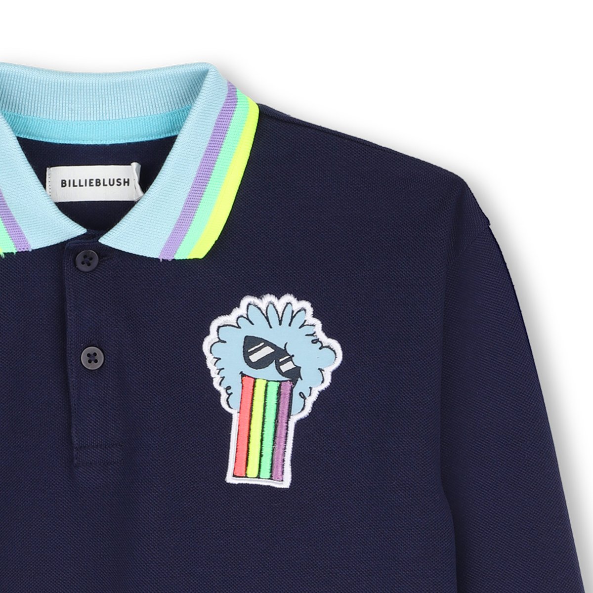 Polo manches longues indigo blue, BILLIEBLUSH