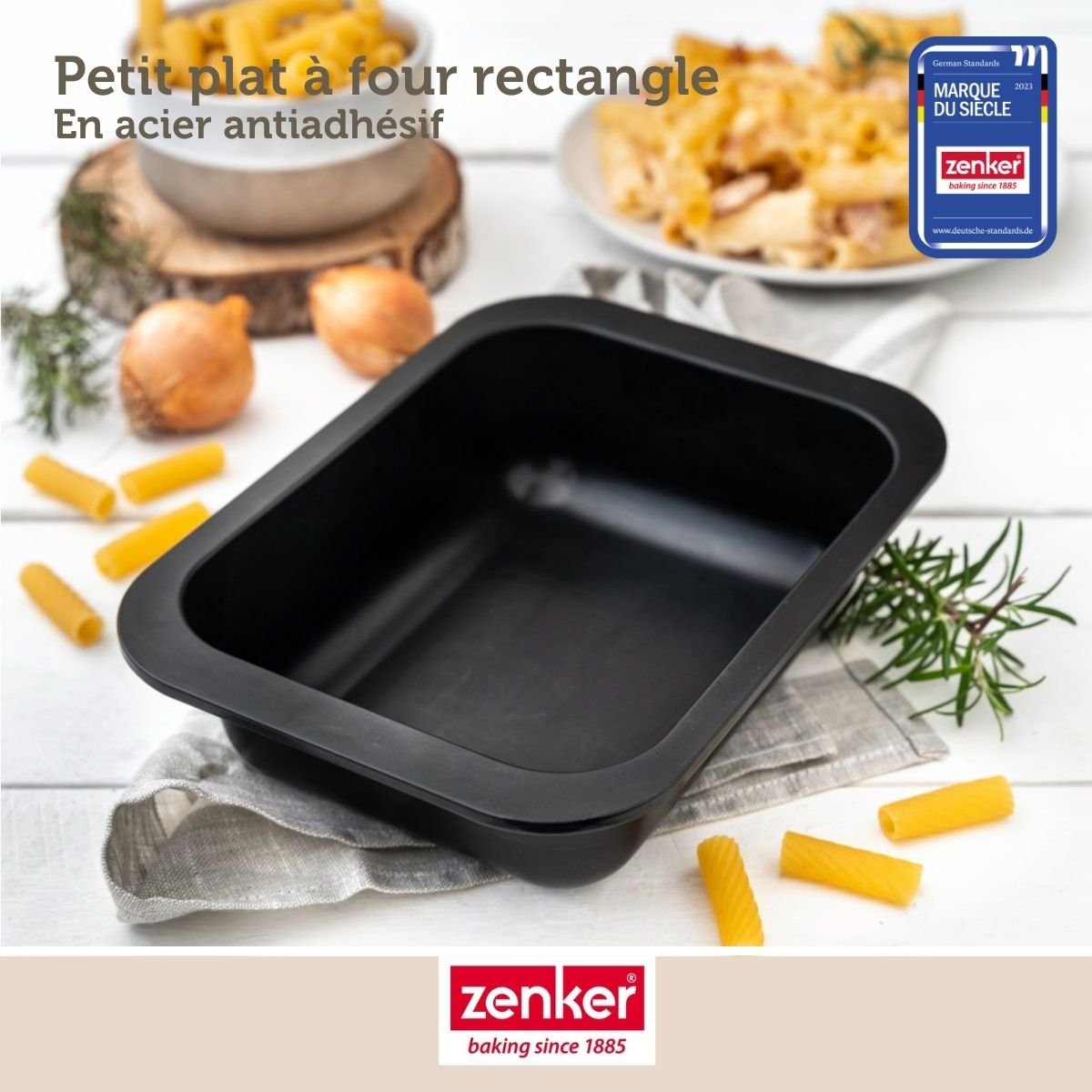 Lot de 2 plats four 17,5/24 cm avec 2 ustensiles SPECIAL COOKING noir, ZENKER
