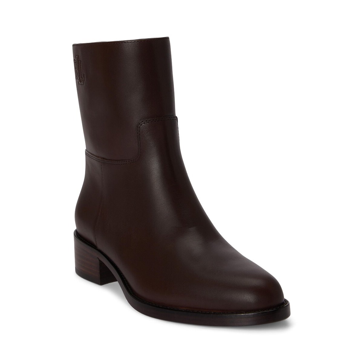 Bottines plates en cuir, KYLE marron foncé, LAUREN RALPH LAUREN