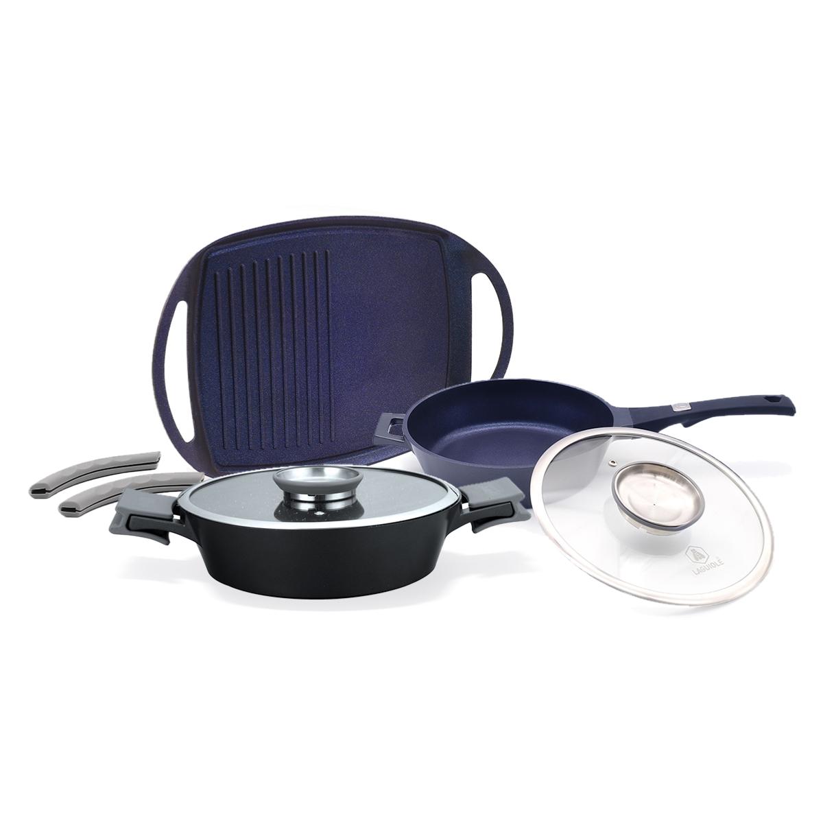 Batterie de cuisine - 9 pièces antiadhésif batterie de cuisine| 9 pièces antiadhésif| laguiole cuisson, LAGUIOLE CUISSON